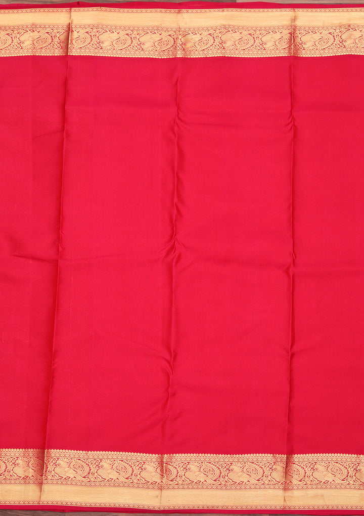 Red Zariwork Pure Silk Saree