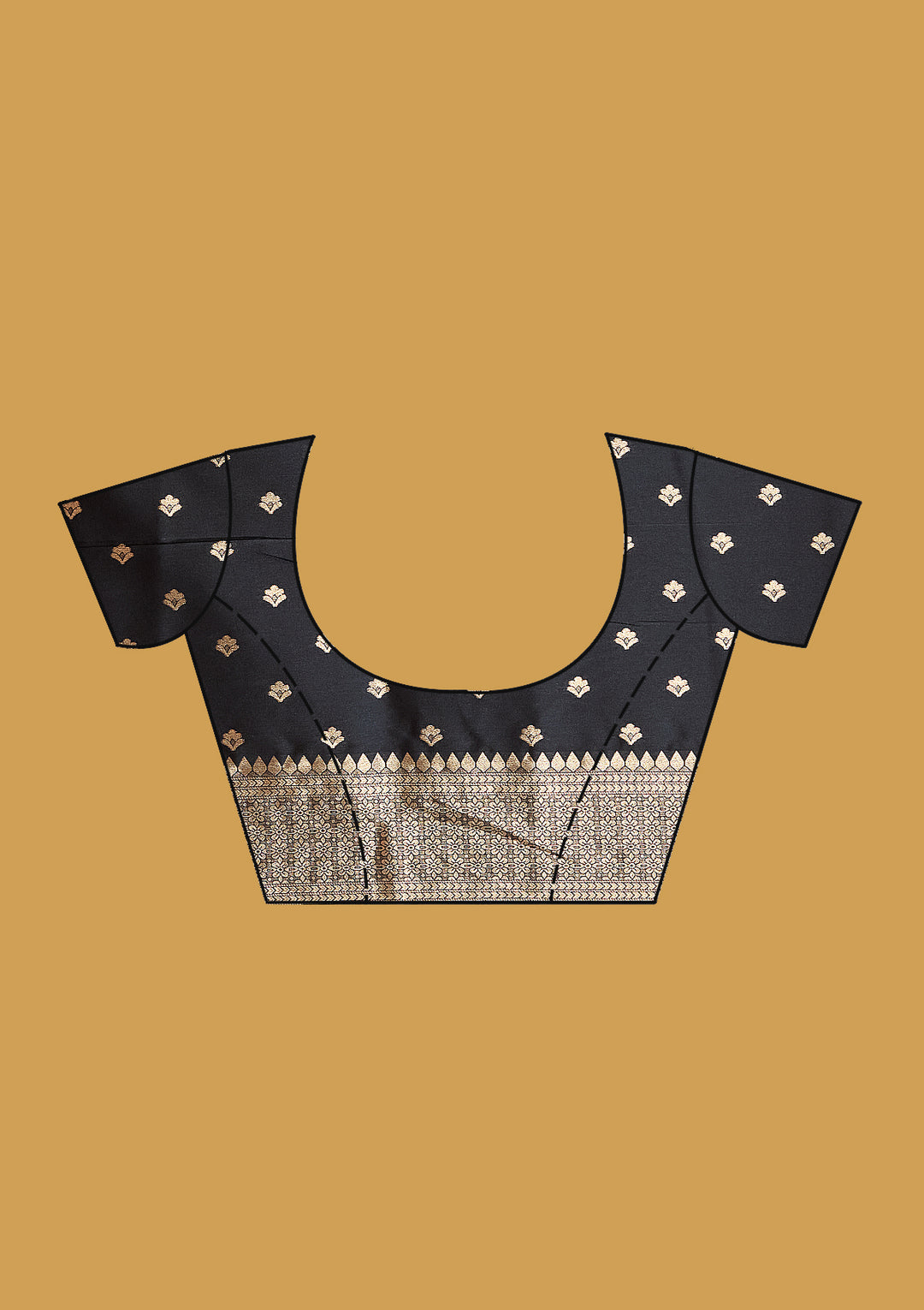 Black Zariwork (Silver) Art Silk Saree