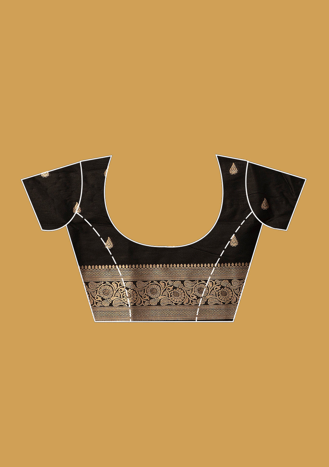 Black Zariwork (Silver) Art Silk Saree