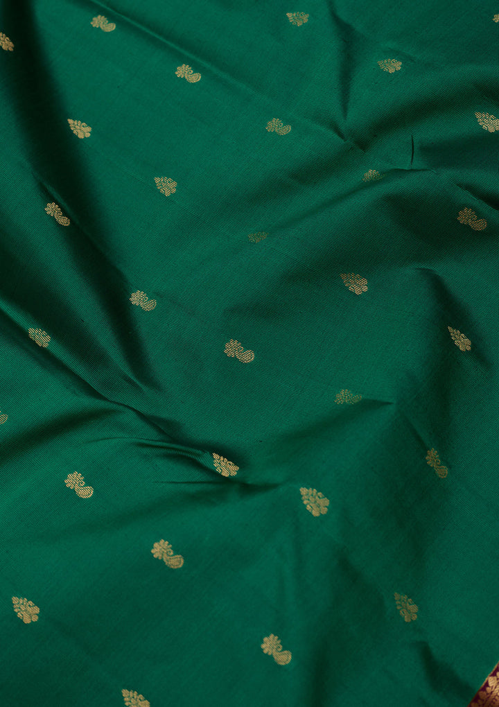 Rama Green Zariwork (Gold) Pure Silk Silk_Saree