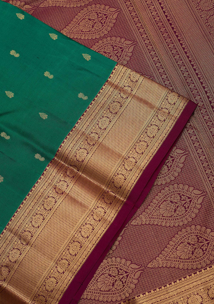 Rama Green Zariwork (Gold) Pure Silk Silk_Saree