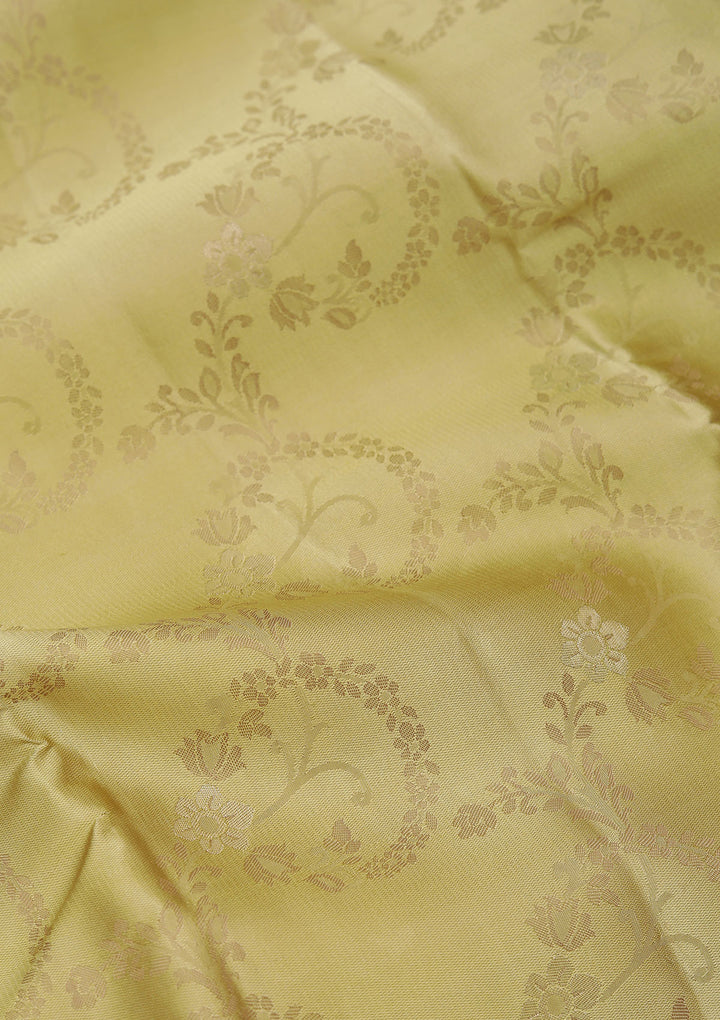 Mehendi Zariwork Pure Silk Saree