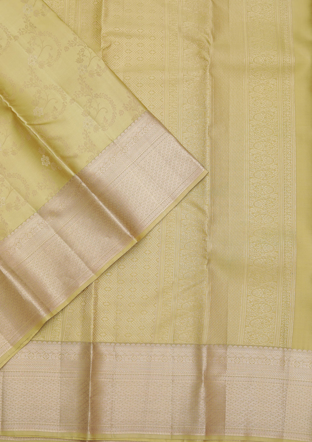 Mehendi Zariwork Pure Silk Saree