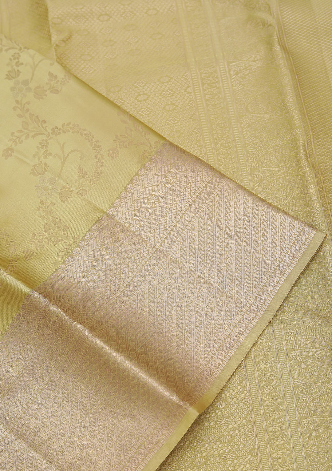 Mehendi Zariwork Pure Silk Saree