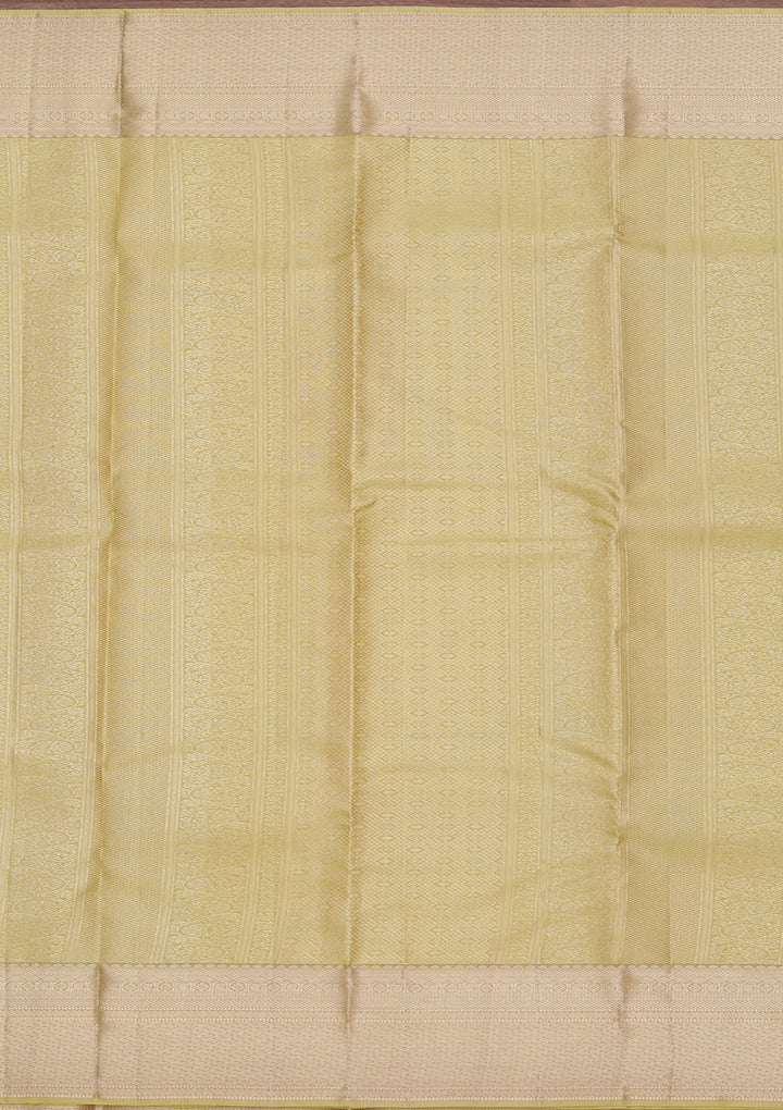 Mehendi Zariwork Pure Silk Saree