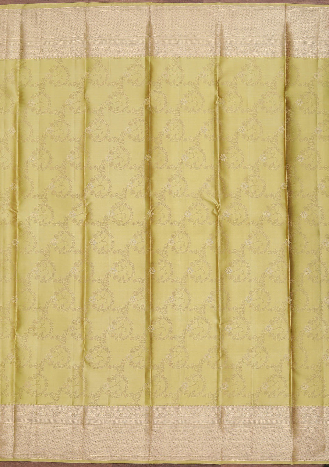 Mehendi Zariwork Pure Silk Saree