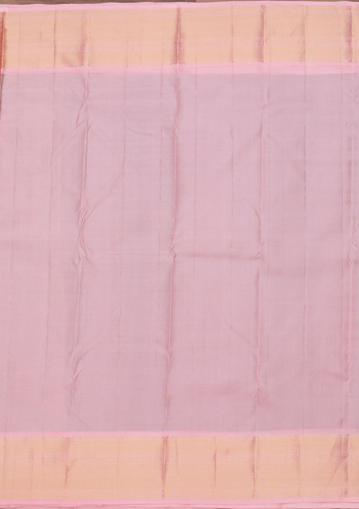 Bottle Green Zariwork Pure Silk Saree