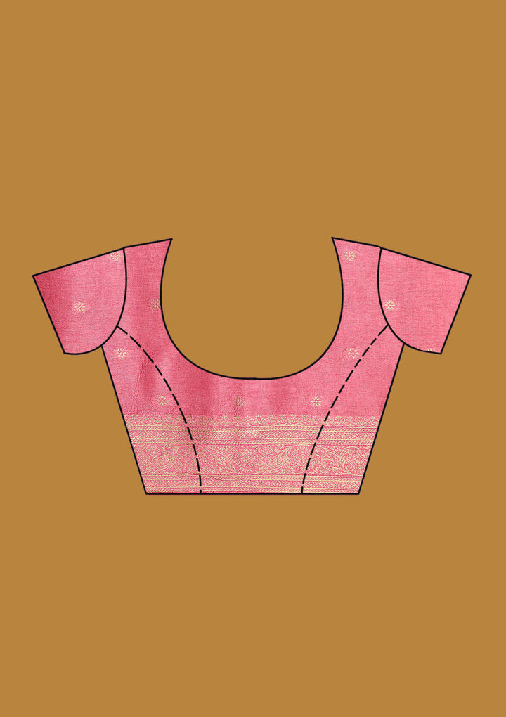 Pink Zariwork (Gold) Silk Silk_Saree