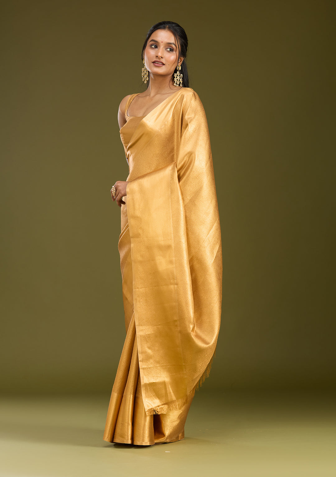 Gold Zardozi (Gold) Silk Saree