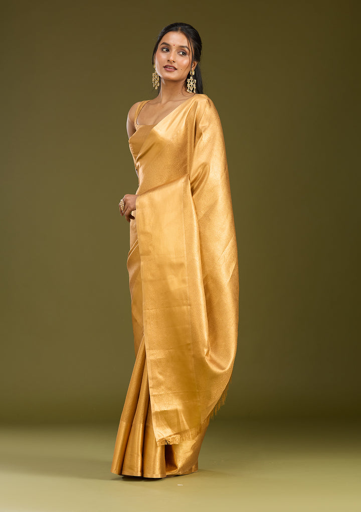 Gold Zardozi (Gold) Silk Saree