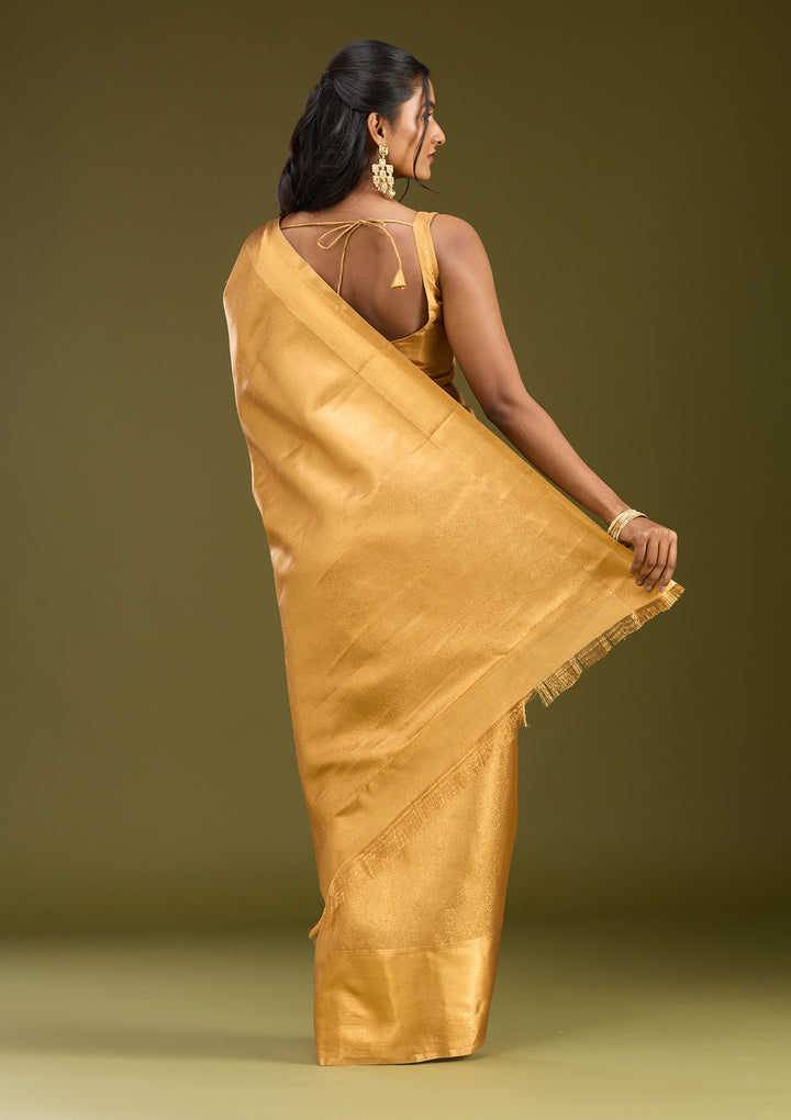 Gold Zardozi (Gold) Silk Saree