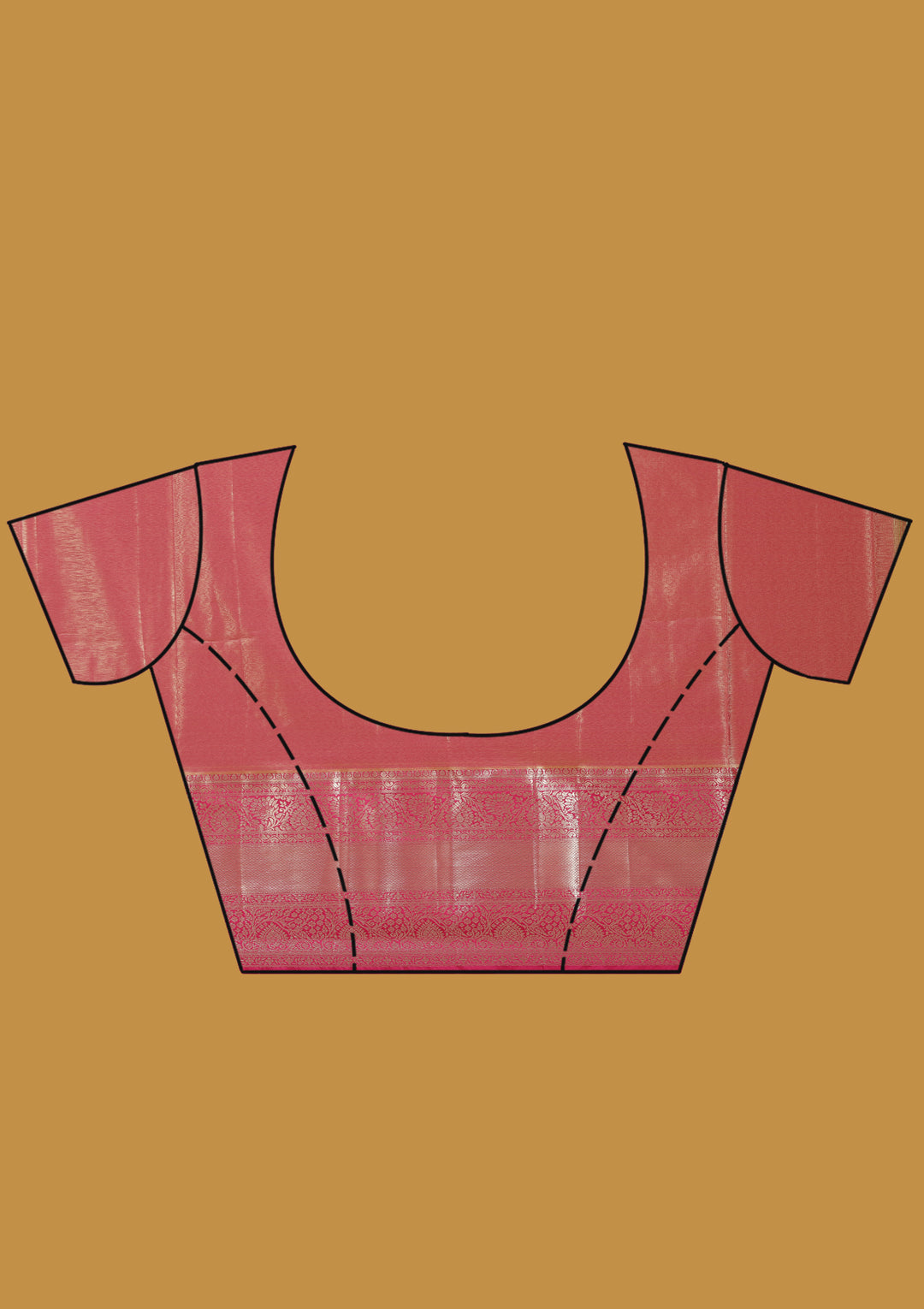 Mehendi Zariwork (Gold) Silk Silk Saree