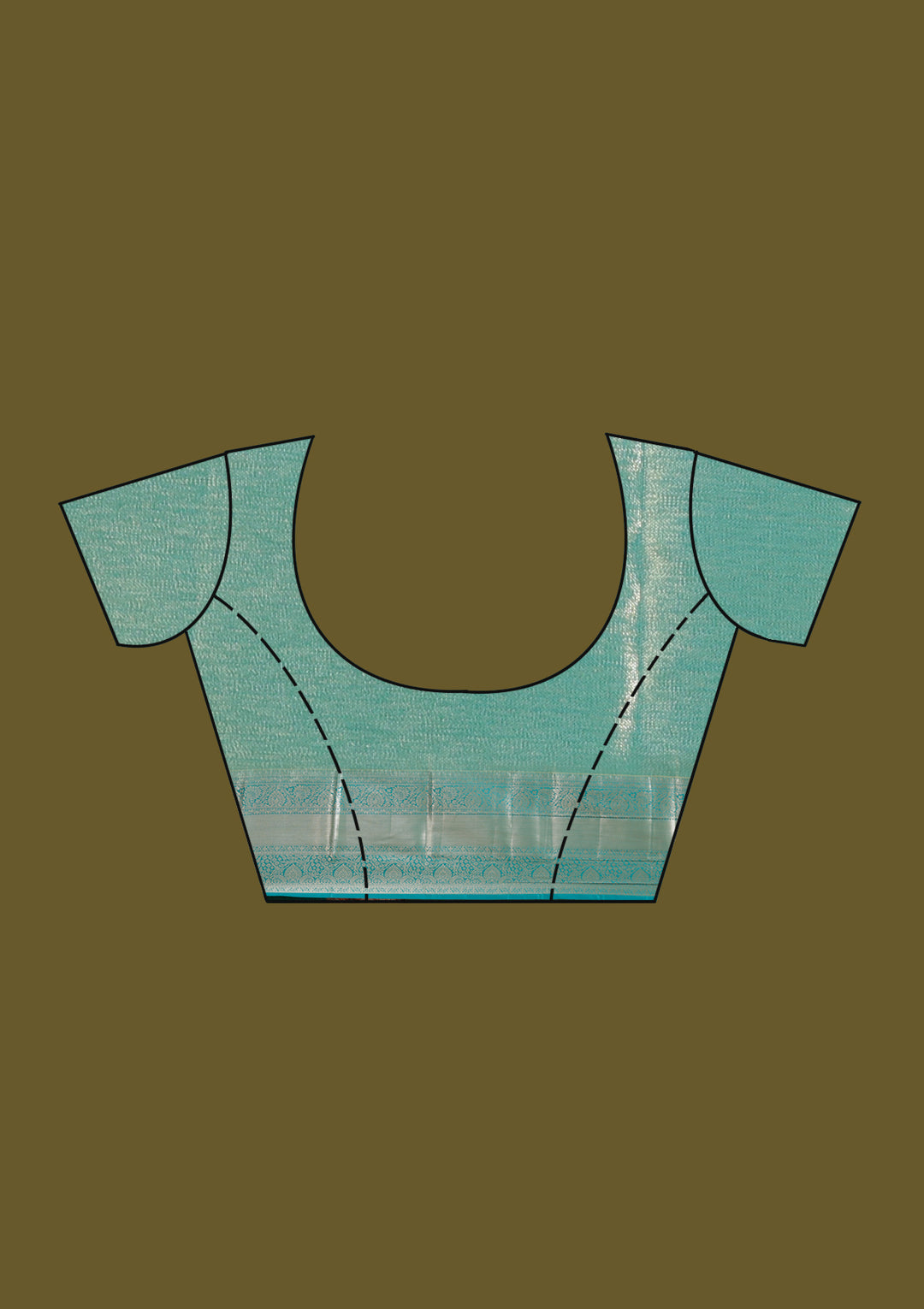 Orange Zariwork (Gold) Silk Saree