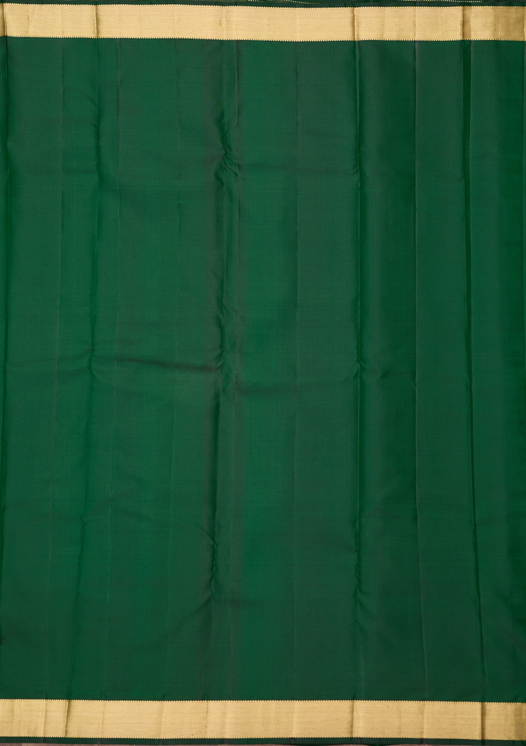 Bottle Green Zariwork (Gold) Silk Silk_Saree