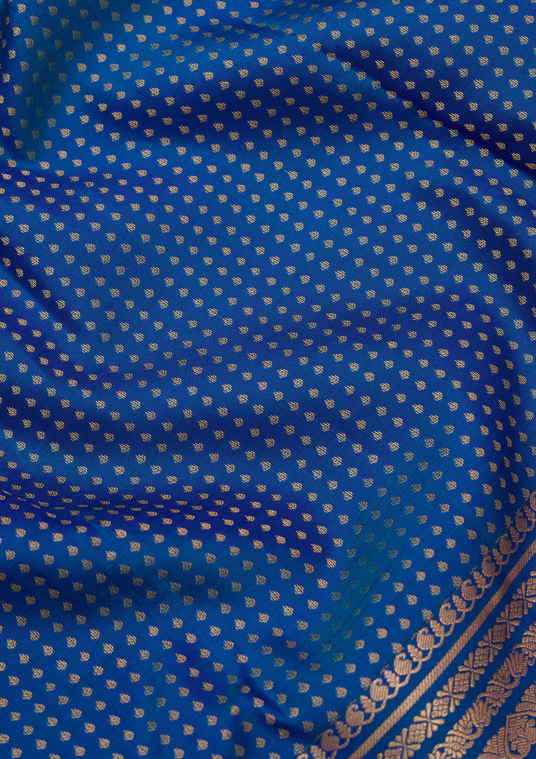 Royal Blue Zariwork (Gold) Pure Silk Silk_Saree