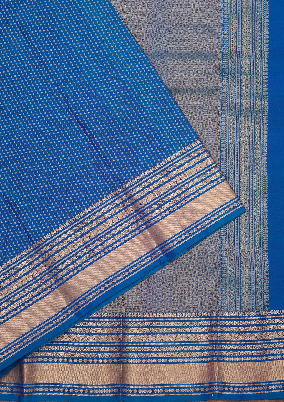 Royal Blue Zariwork (Gold) Pure Silk Silk_Saree