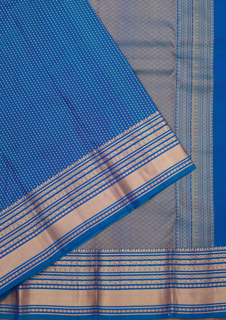 Royal Blue Zariwork (Gold) Pure Silk Silk_Saree