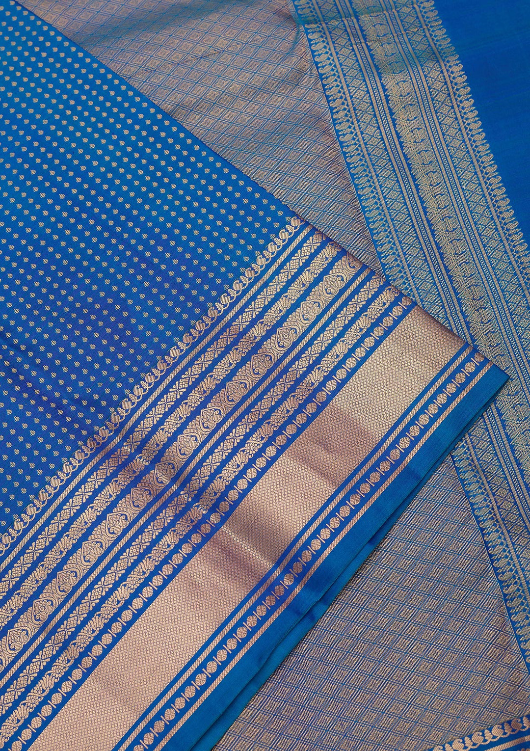 Royal Blue Zariwork (Gold) Pure Silk Silk_Saree