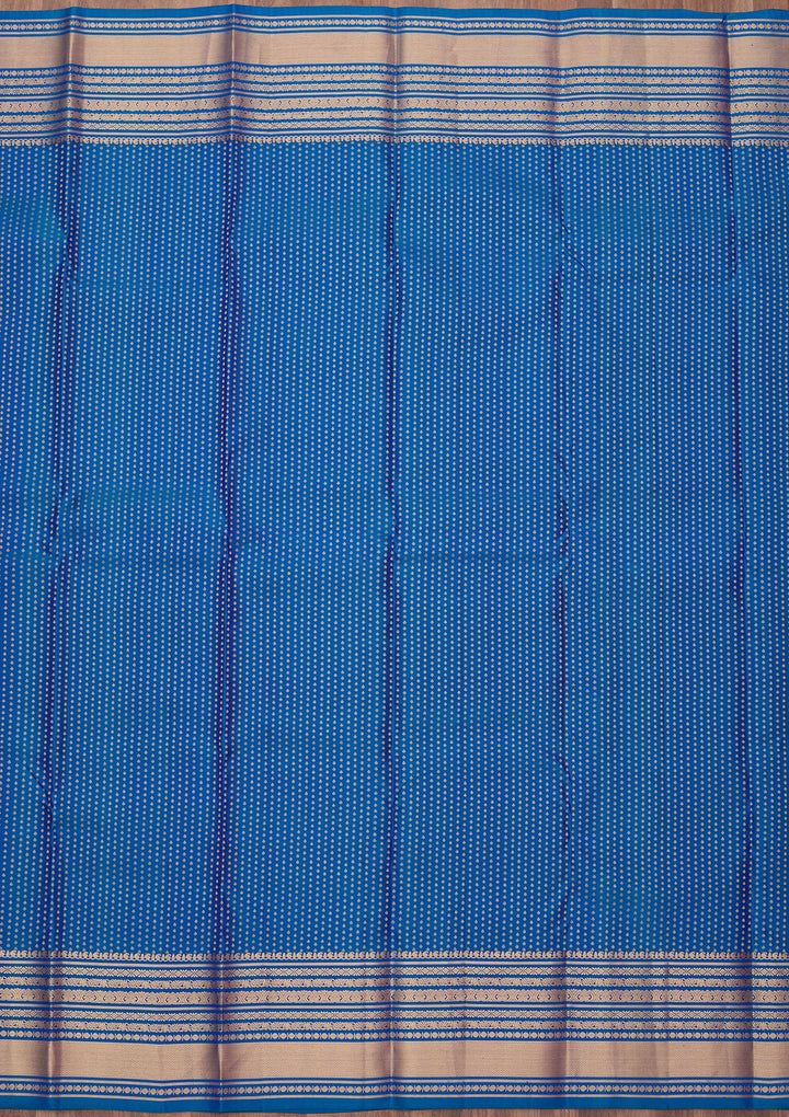 Royal Blue Zariwork (Gold) Pure Silk Silk_Saree