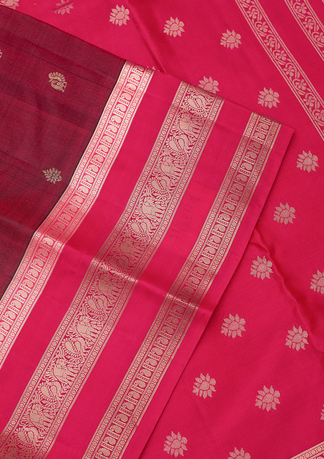 Brown Zariwork (Gold) Pure Silk Silk_Saree