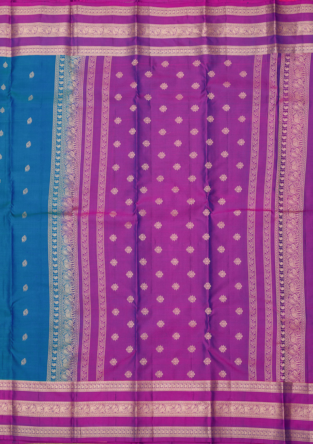 Royal Blue Zariwork (Gold) Pure Silk Silk_Saree