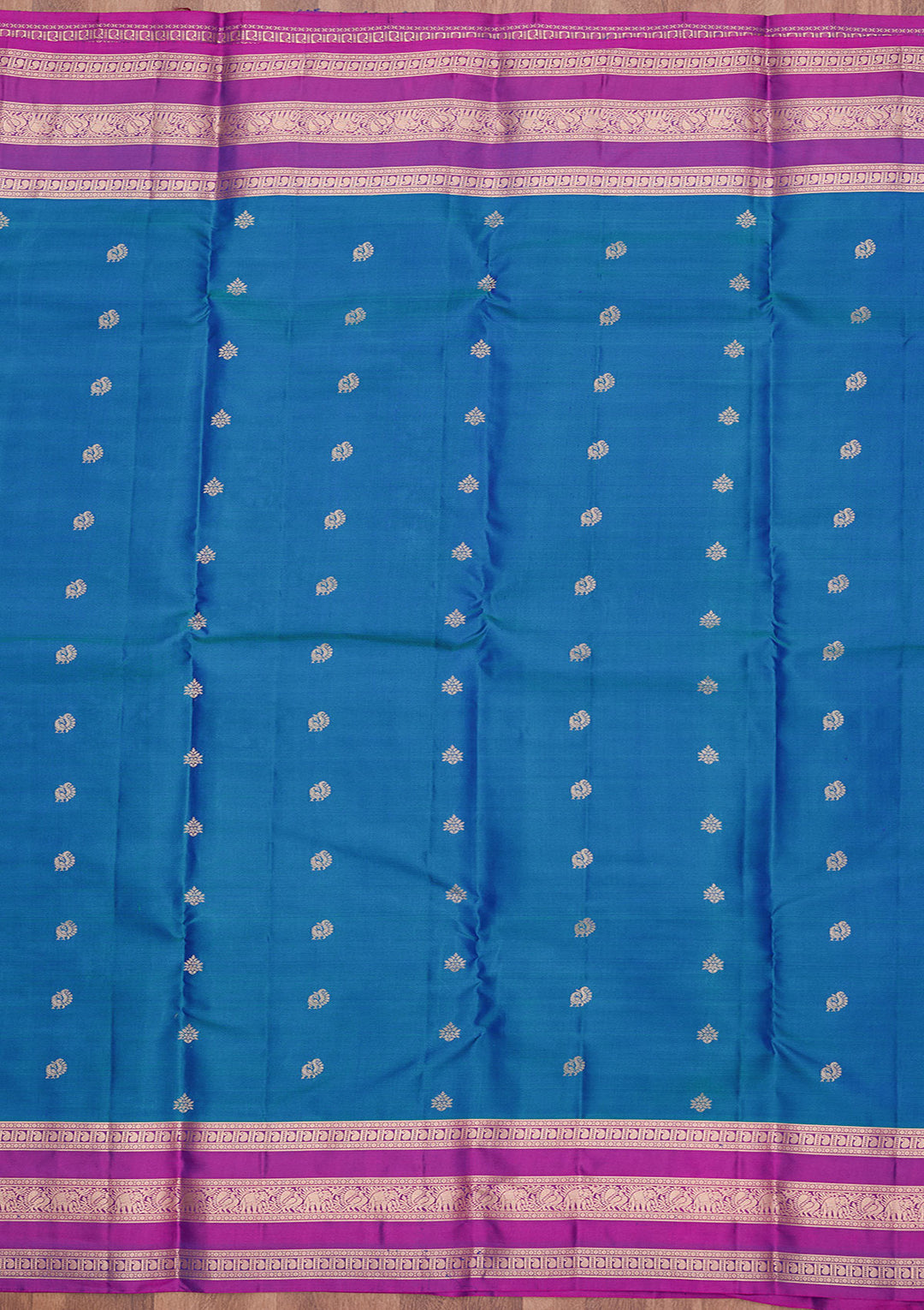 Royal Blue Zariwork (Gold) Pure Silk Silk_Saree