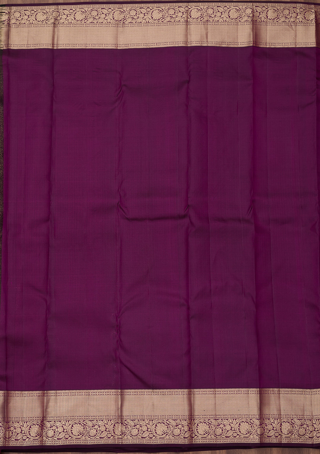 Violet Zariwork (Silver) Pure Silk Saree