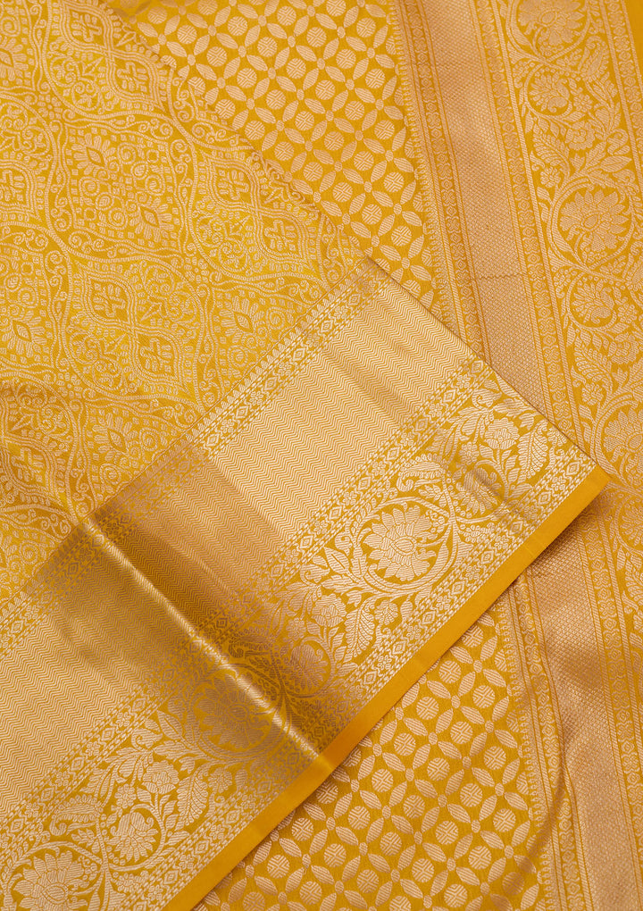Yellow Zariwork (Silver) Pure Silk Silk_Saree