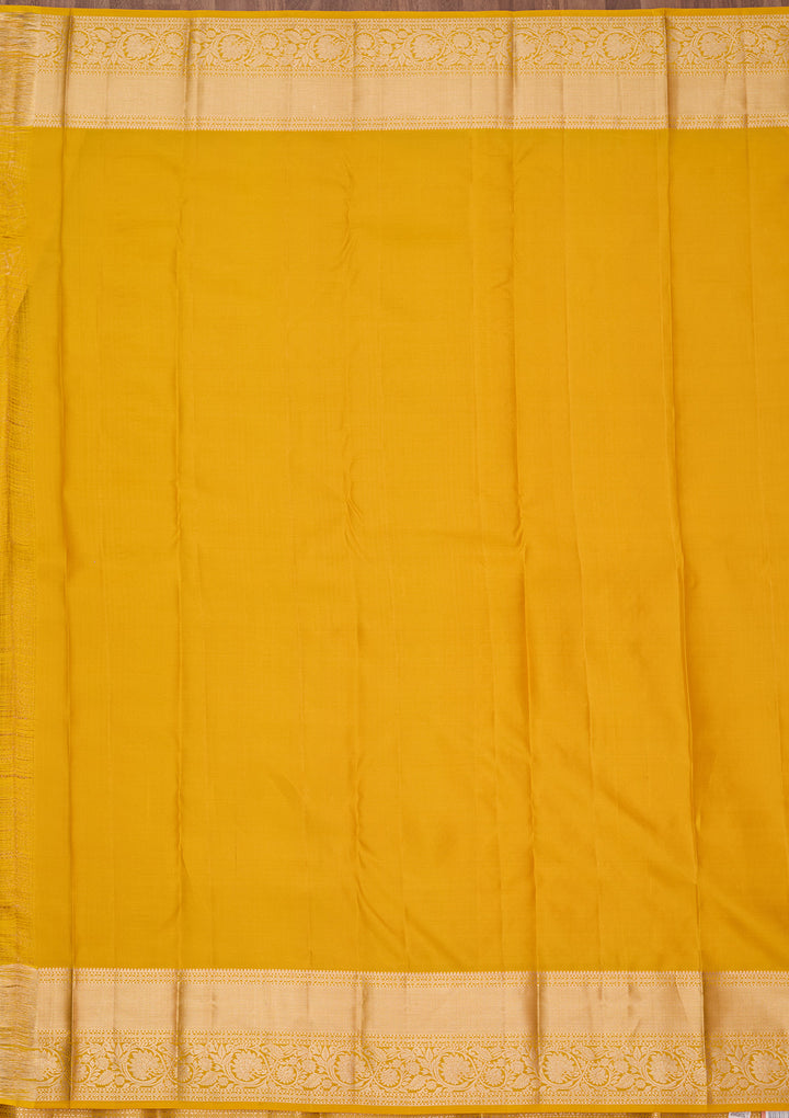 Yellow Zariwork (Silver) Pure Silk Silk_Saree