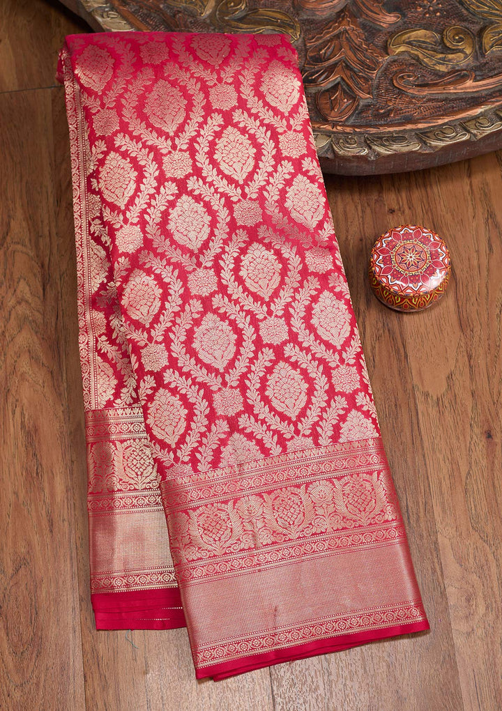 Red Zariwork (Gold) Pure Silk Silk_Saree