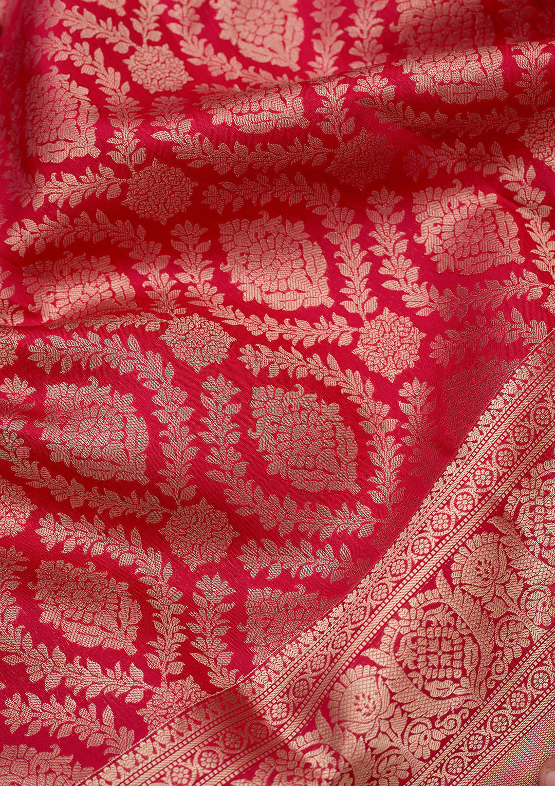 Red Zariwork (Gold) Pure Silk Silk_Saree