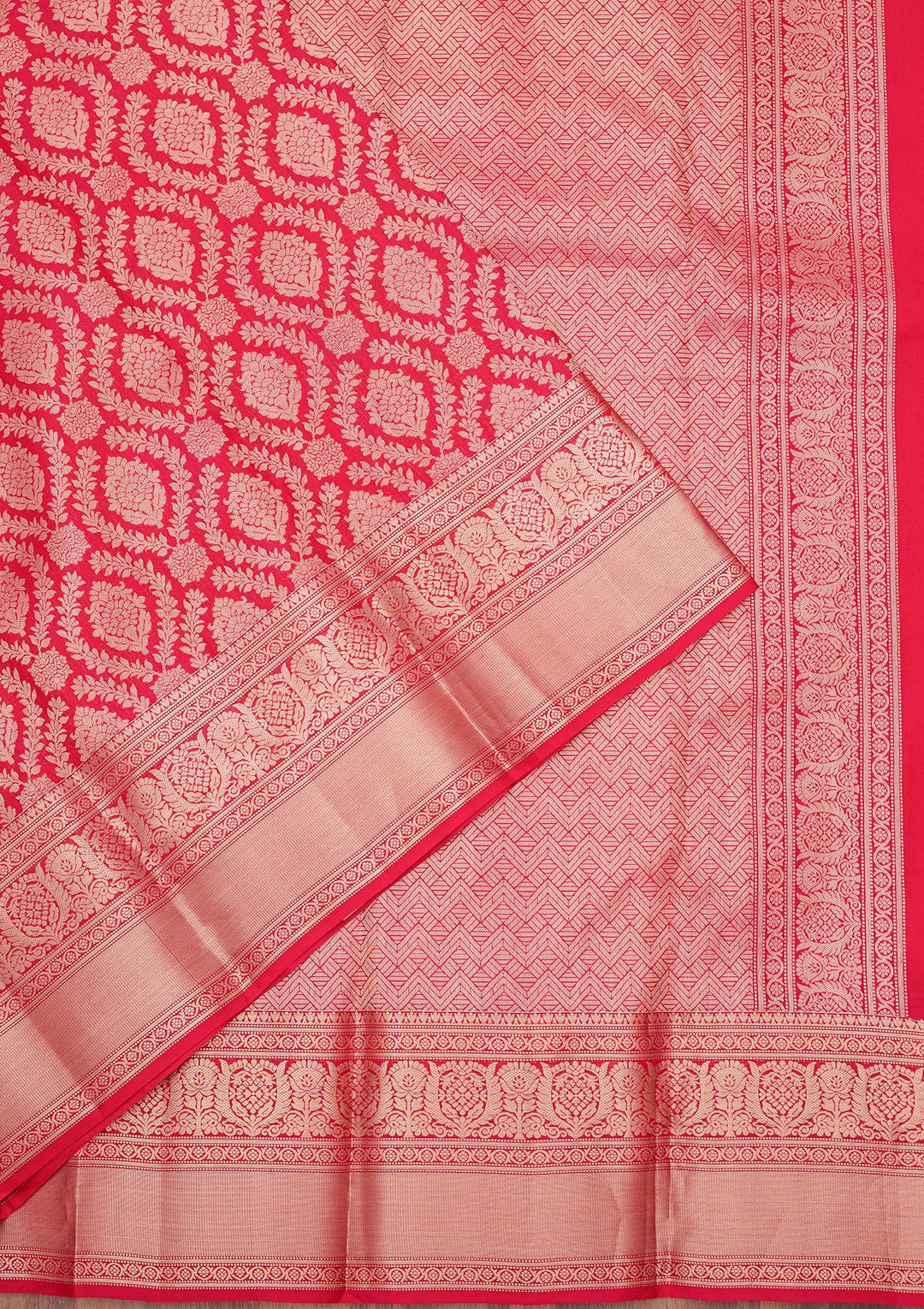 Red Zariwork (Gold) Pure Silk Silk_Saree