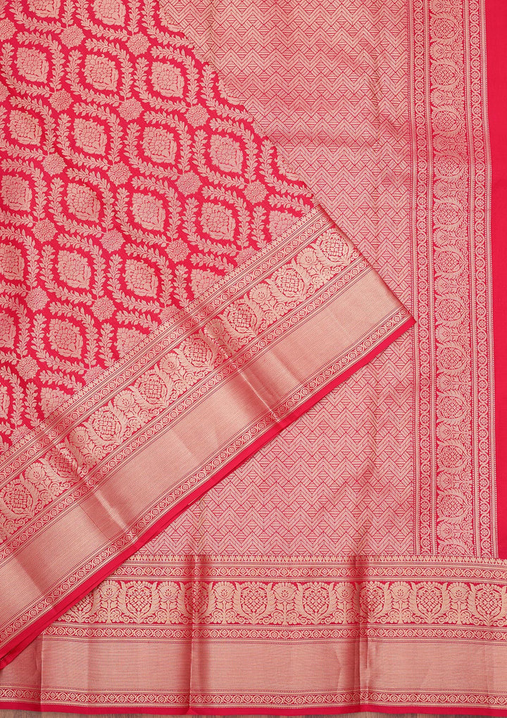 Red Zariwork (Gold) Pure Silk Silk_Saree