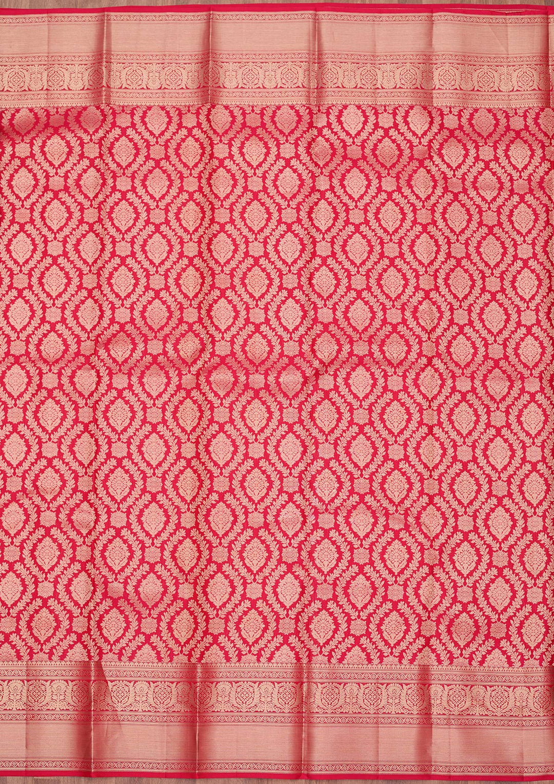 Red Zariwork (Gold) Pure Silk Silk_Saree