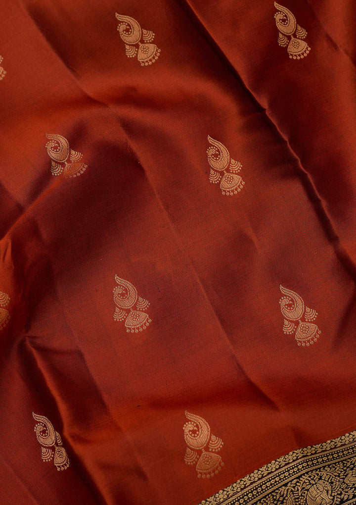 Red Zariwork (Gold) Pure Silk Silk_Saree