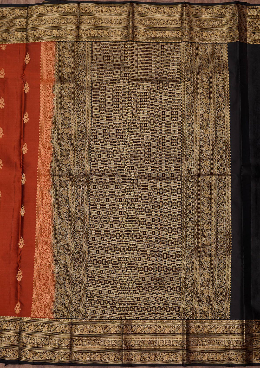 Red Zariwork (Gold) Pure Silk Silk_Saree