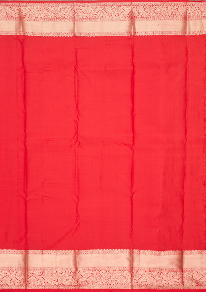 Red Zariwork (Gold) Silk Silk_Saree