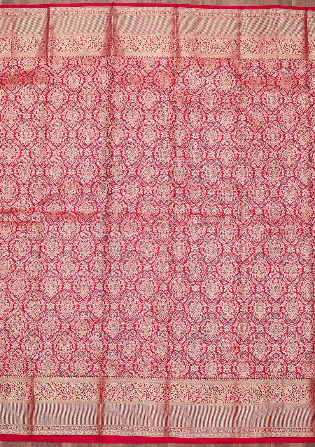 Rani Pink Zariwork (Gold) Silk Silk_Saree