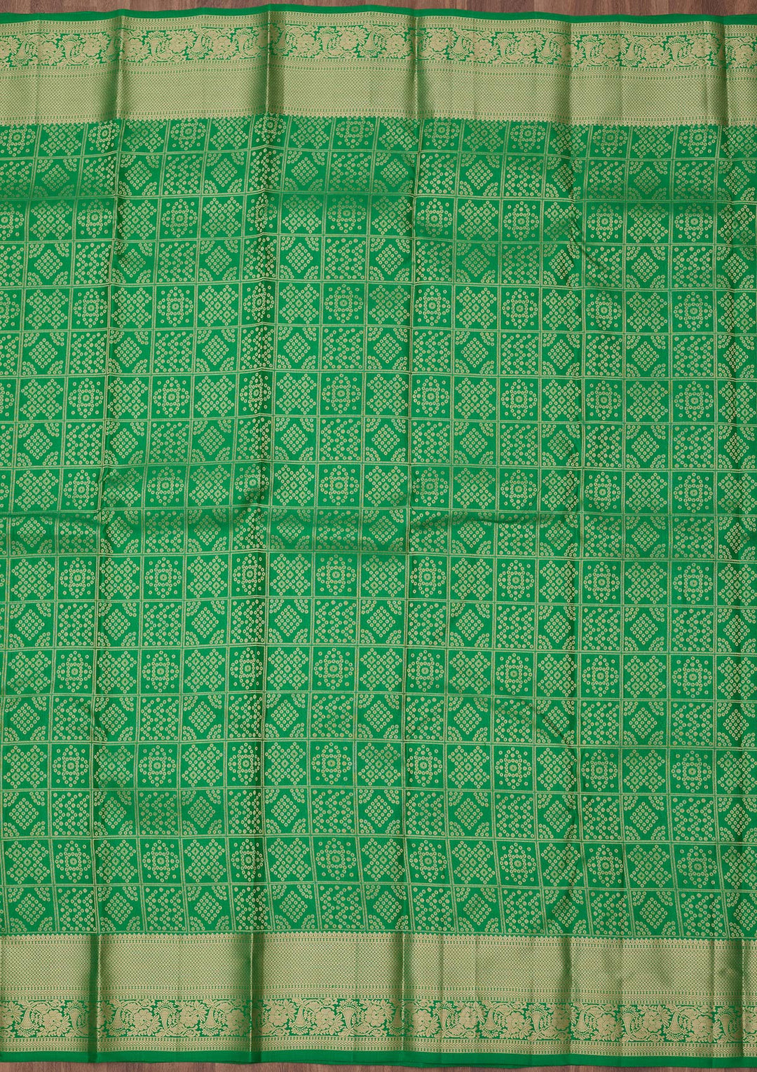 Green Zariwork (Gold) Silk Saree