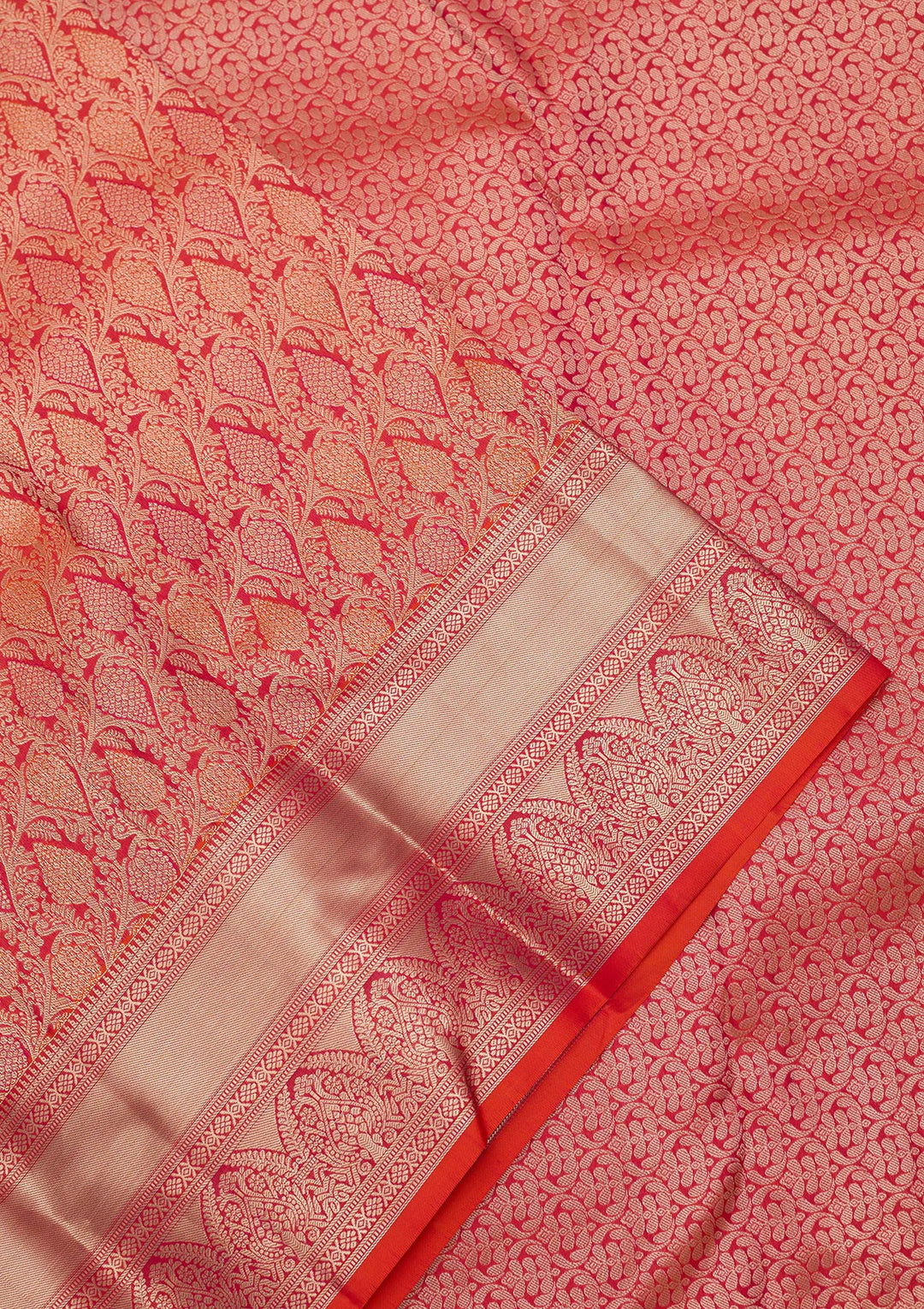 Red Zariwork (Gold) Silk Silk_Saree