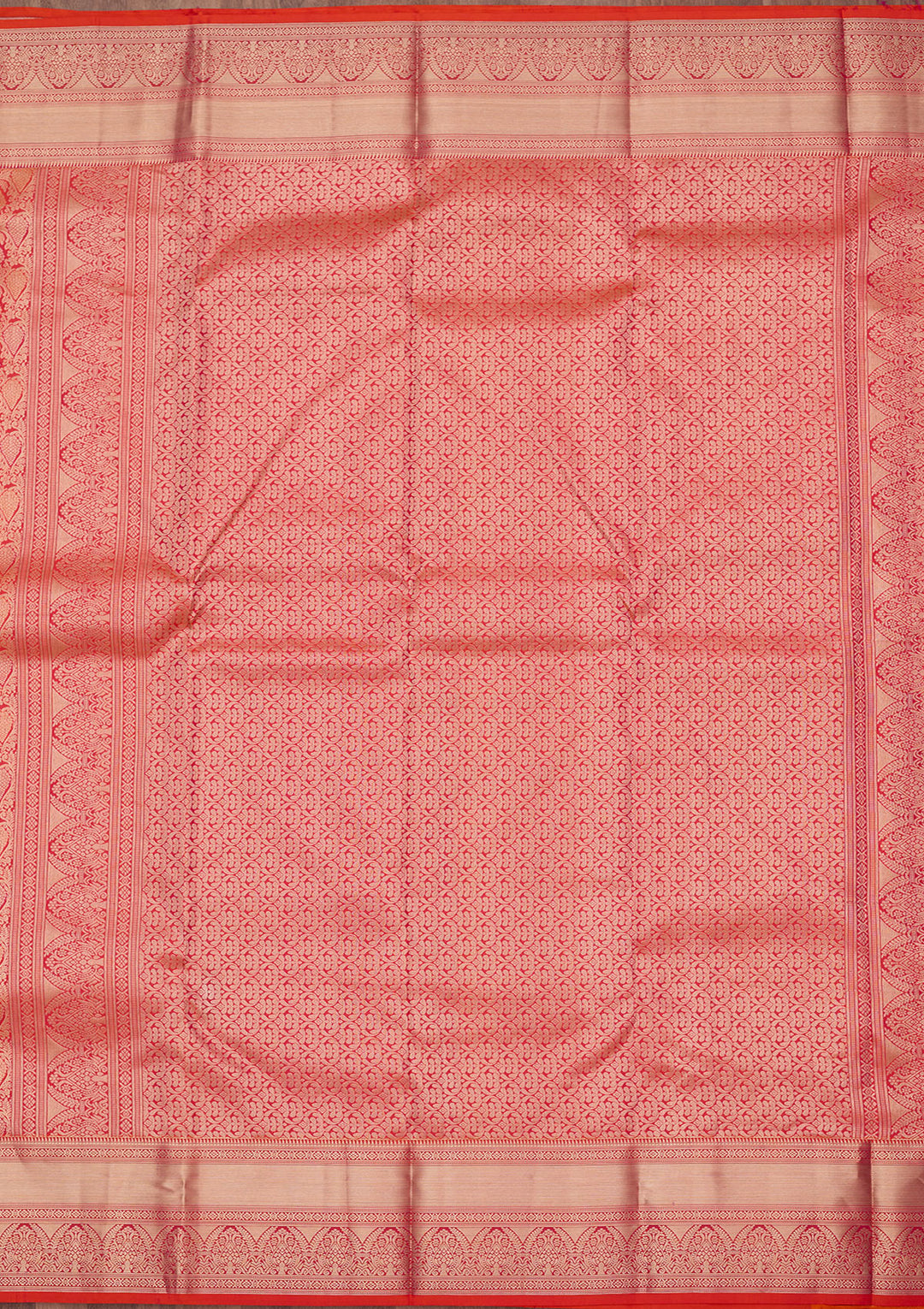 Orange Zariwork (Gold) Silk Silk_Saree