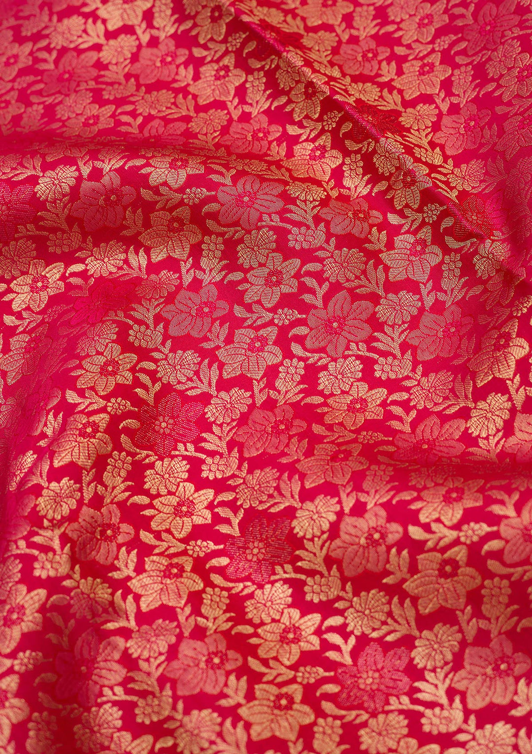 Rani Pink Zariwork (Gold) Silk Silk_Saree