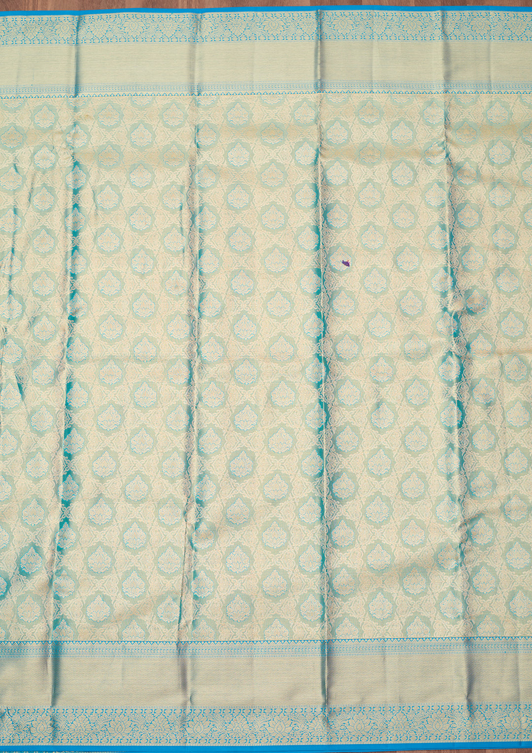 Blue Zariwork (Gold) Silk Silk_Saree