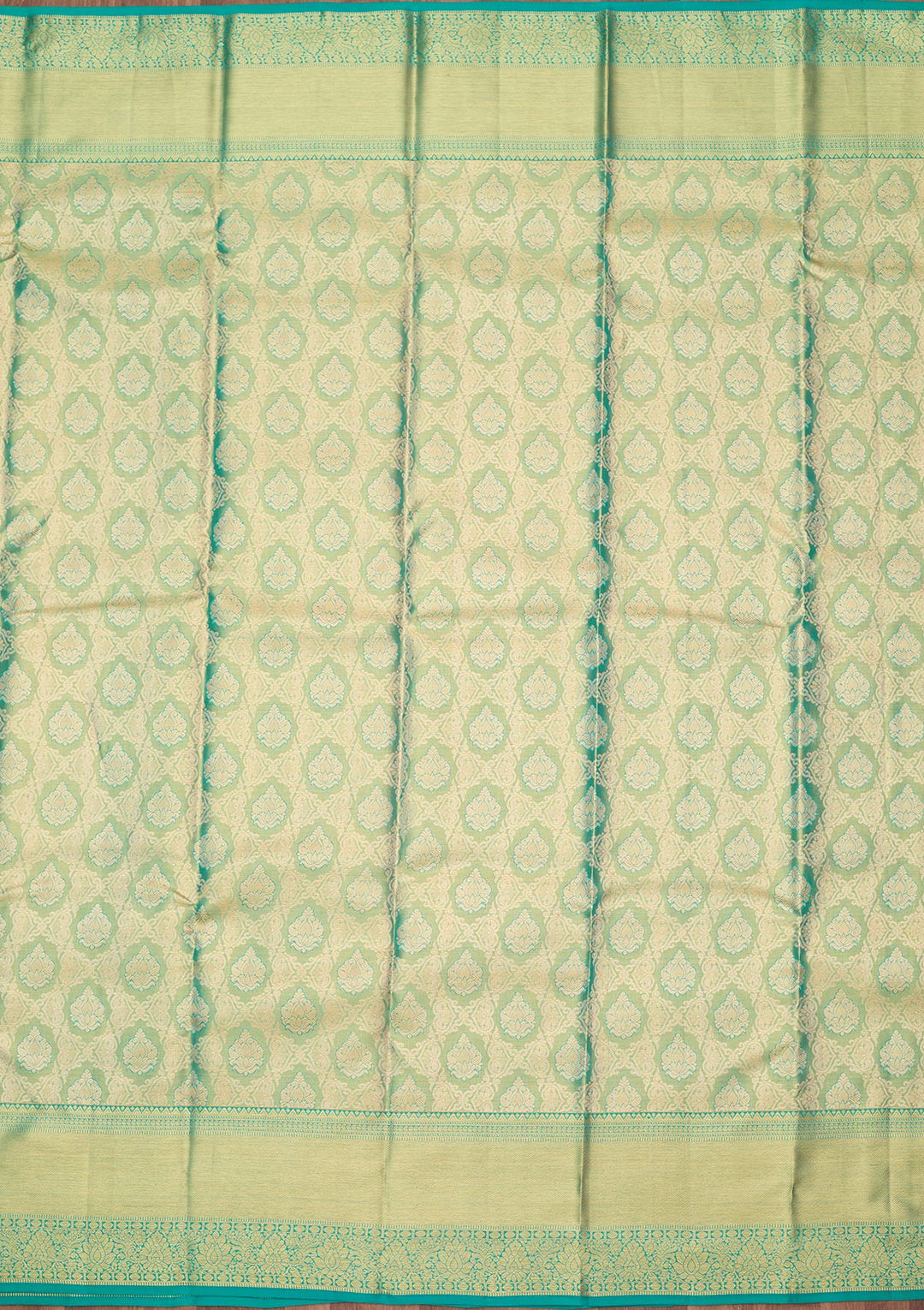 Rama Green Zariwork (Gold) Silk Silk_Saree