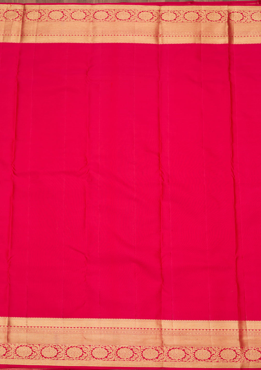 Rani Pink Zariwork (Gold) Silk Silk_Saree