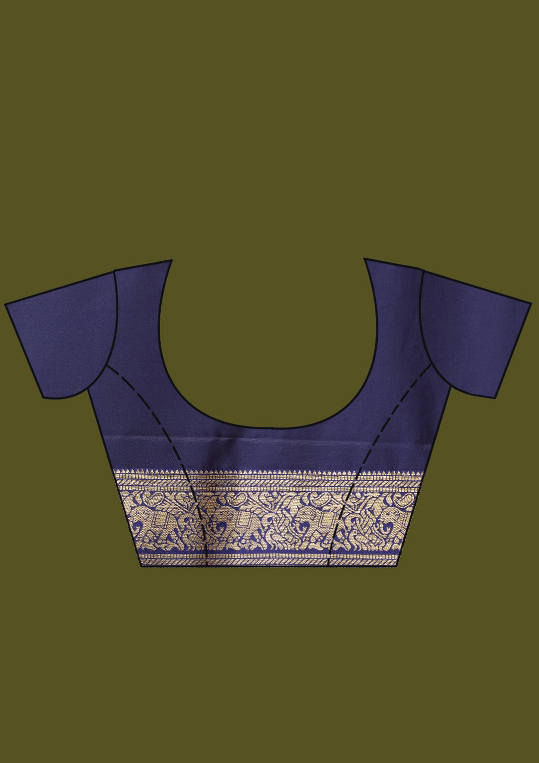 Rust Zariwork (Gold) Silk Silk Saree