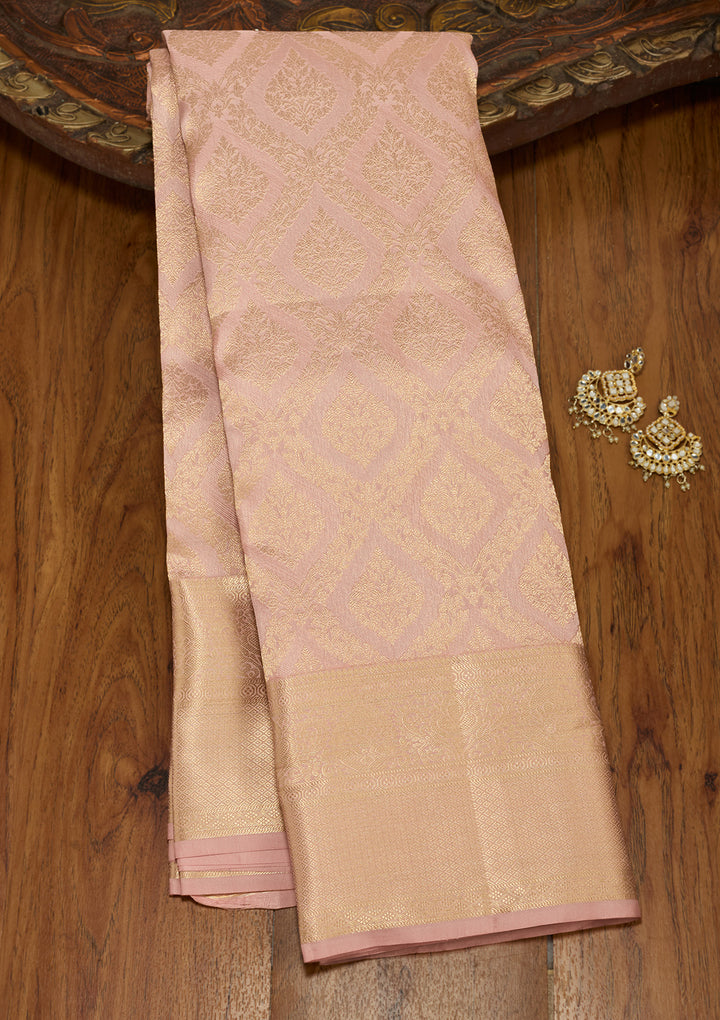 Mauve Zariwork (Gold) Silk Saree