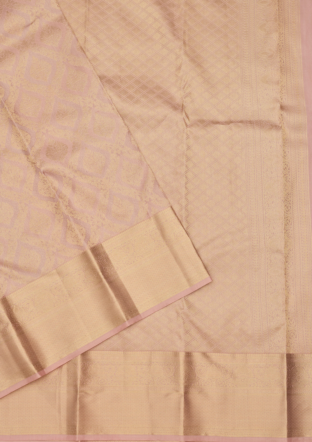 Mauve Zariwork (Gold) Silk Saree