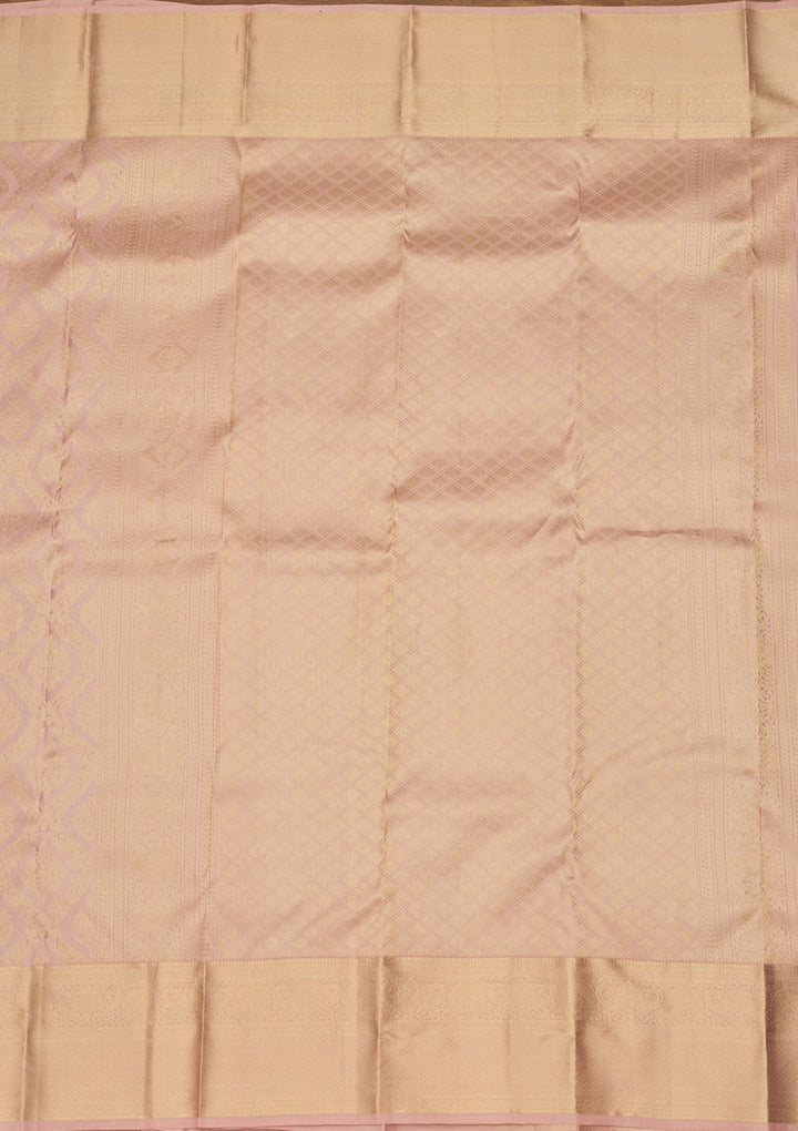 Mauve Zariwork (Gold) Silk Saree