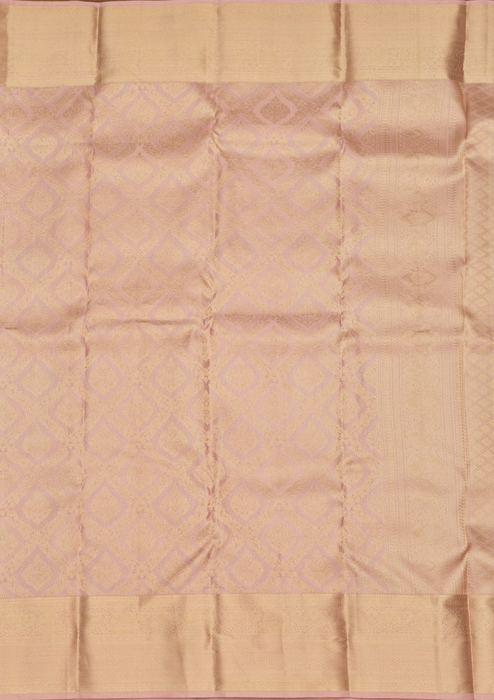 Mauve Zariwork (Gold) Silk Saree